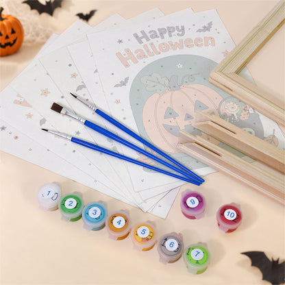 Retro Halloween Slogans mini paint by numbers – image 11