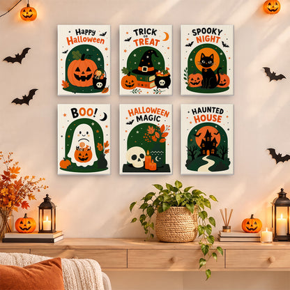Retro Halloween Slogans mini paint by numbers – image 14