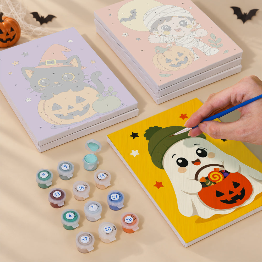 Reaper and Vampire Kid Costumes mini paint by numbers – image 4