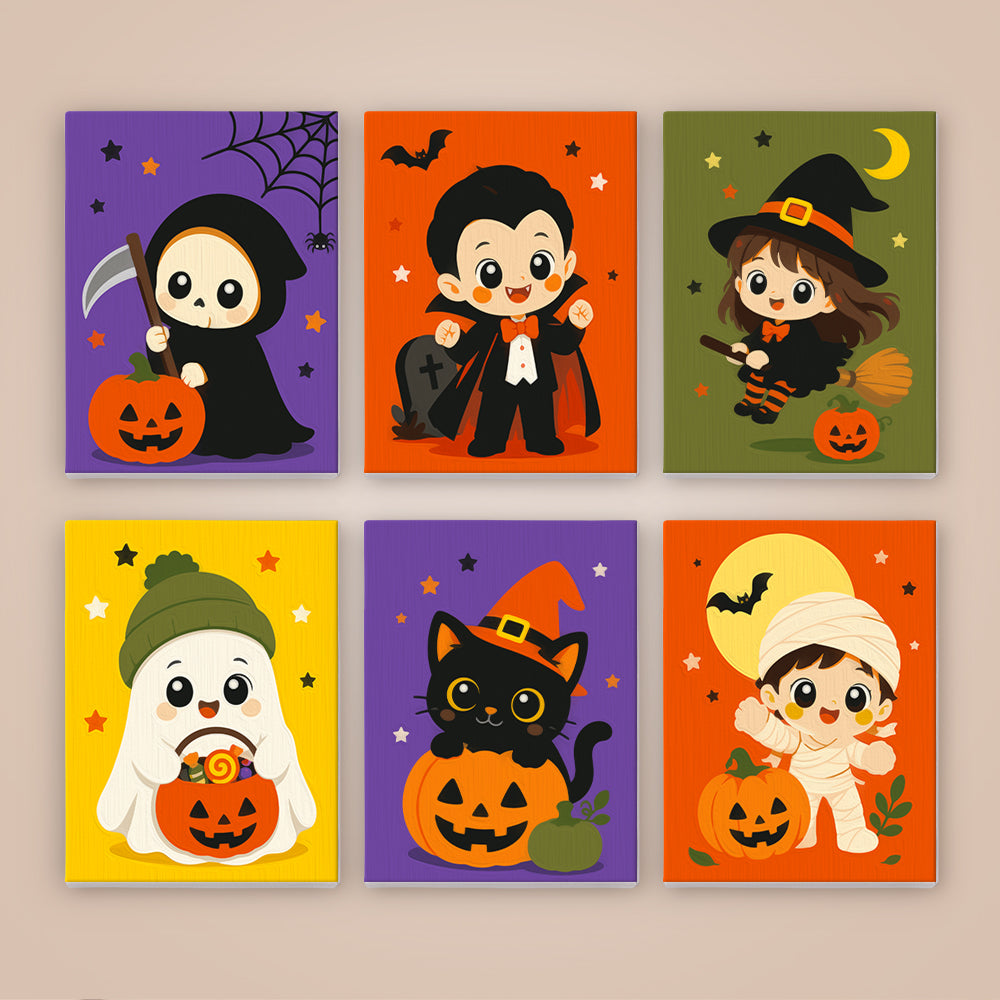 Reaper and Vampire Kid Costumes mini paint by numbers – image 8