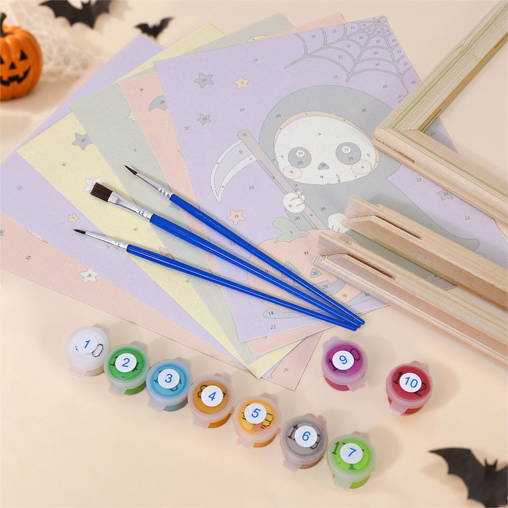 Reaper and Vampire Kid Costumes mini paint by numbers – image 11