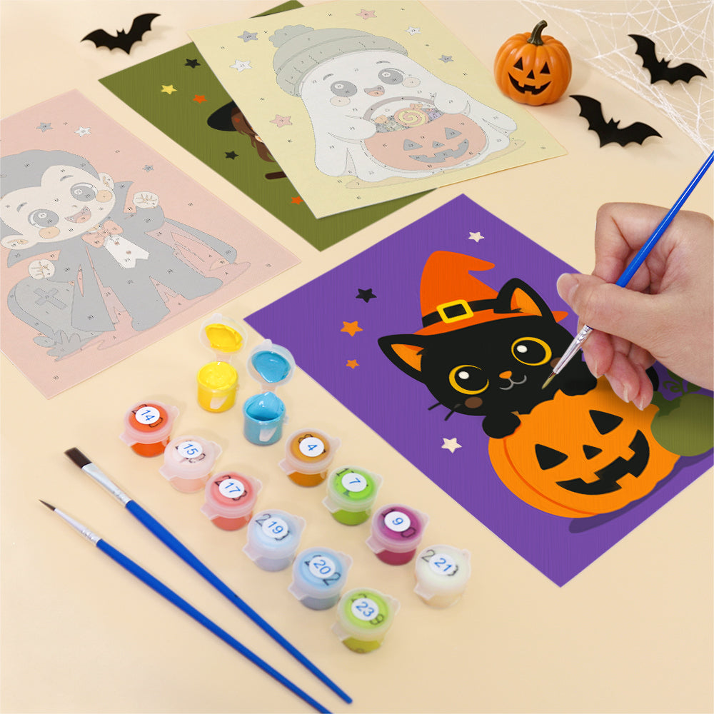 Reaper and Vampire Kid Costumes mini paint by numbers – image 12