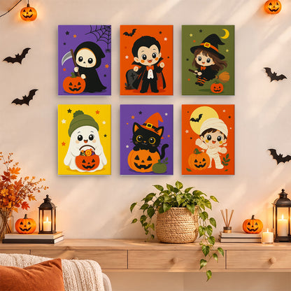 Reaper and Vampire Kid Costumes mini paint by numbers – image 14
