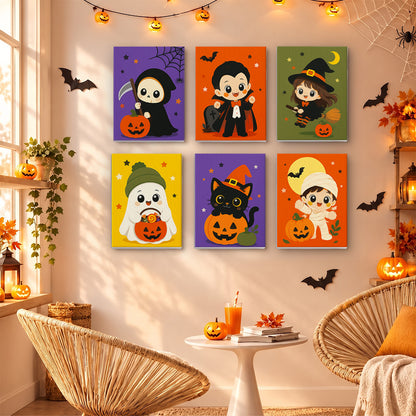 Reaper and Vampire Kid Costumes mini paint by numbers – image 16