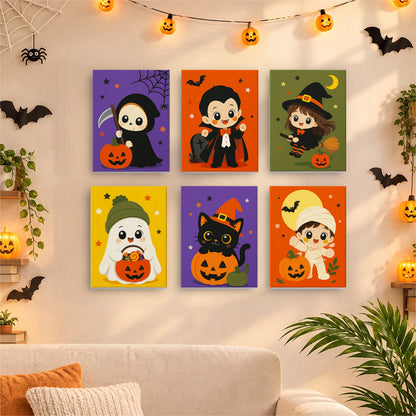Reaper and Vampire Kid Costumes mini paint by numbers – image 17