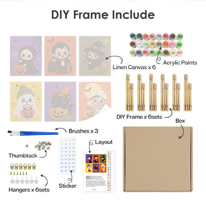 Reaper and Vampire Kid Costumes mini paint by numbers – image 18