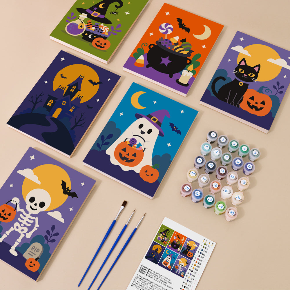 Halloween Candy Night mini paint by numbers – image 1
