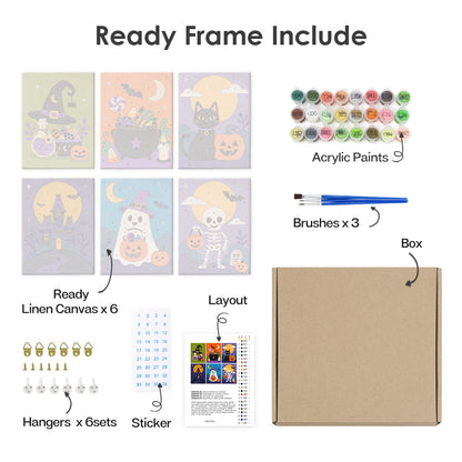 Halloween Candy Night mini paint by numbers – image 20