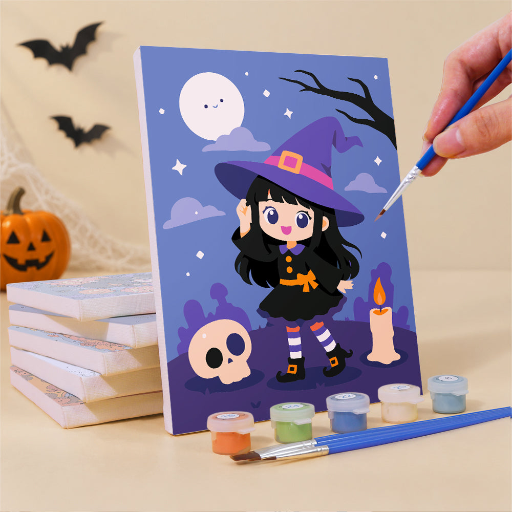 Chibi Witch Adventures mini paint by numbers – image 3