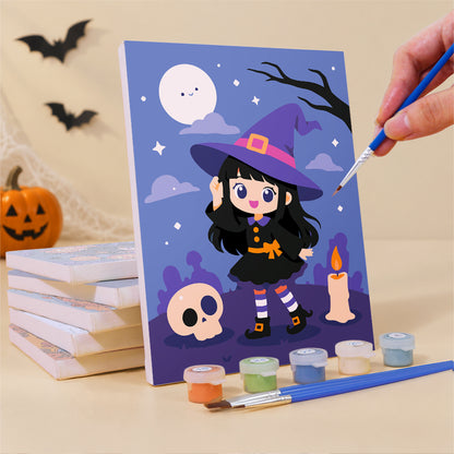 Chibi Witch Adventures mini paint by numbers – image 3