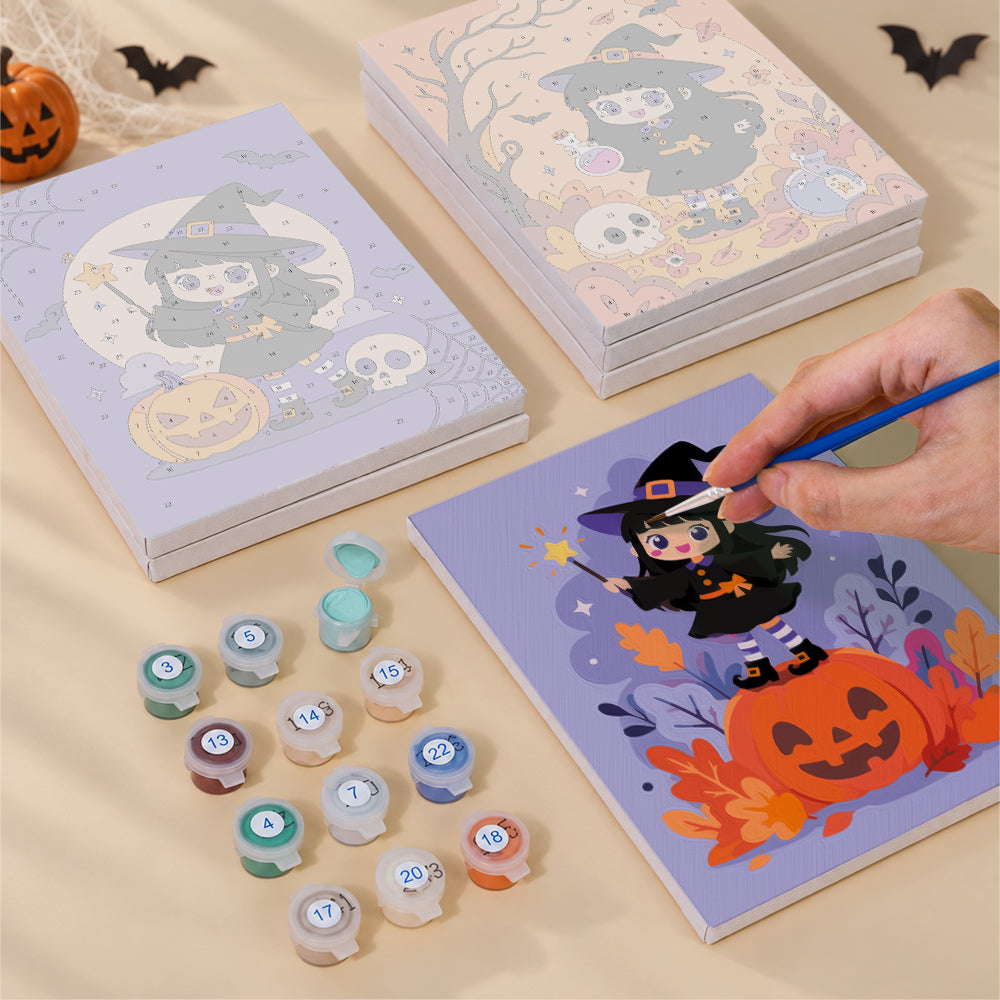Chibi Witch Adventures mini paint by numbers – image 4