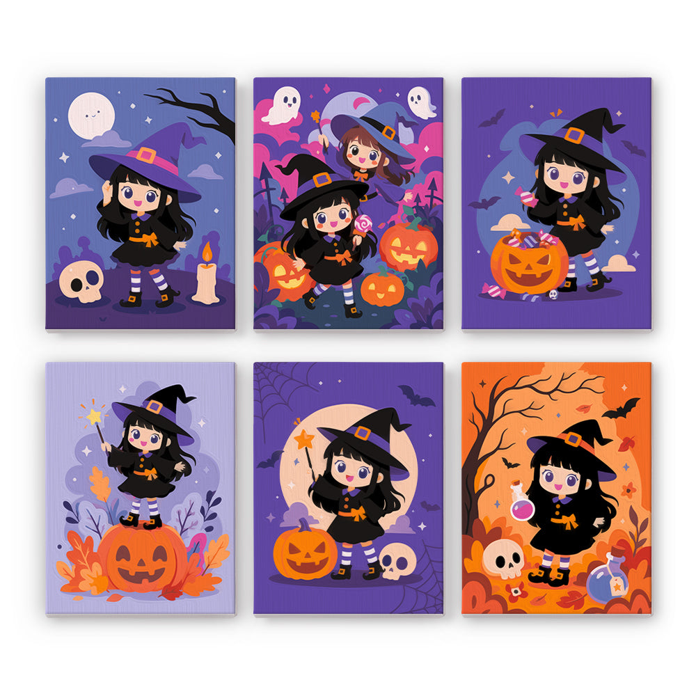 Chibi Witch Adventures mini paint by numbers – image 7