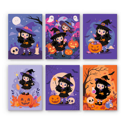Chibi Witch Adventures mini paint by numbers – image 7