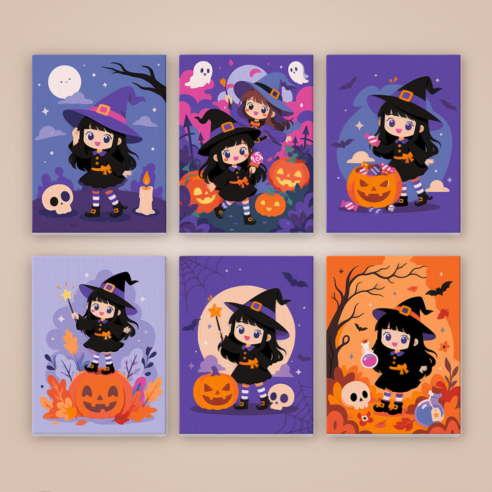 Chibi Witch Adventures mini paint by numbers – image 8