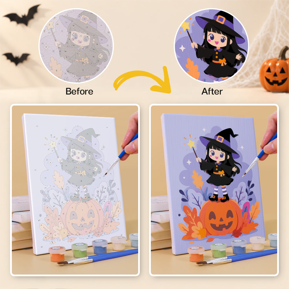 Chibi Witch Adventures mini paint by numbers – image 10