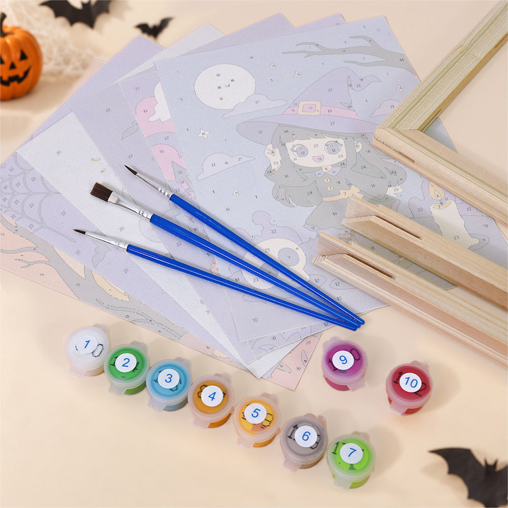 Chibi Witch Adventures mini paint by numbers – image 11