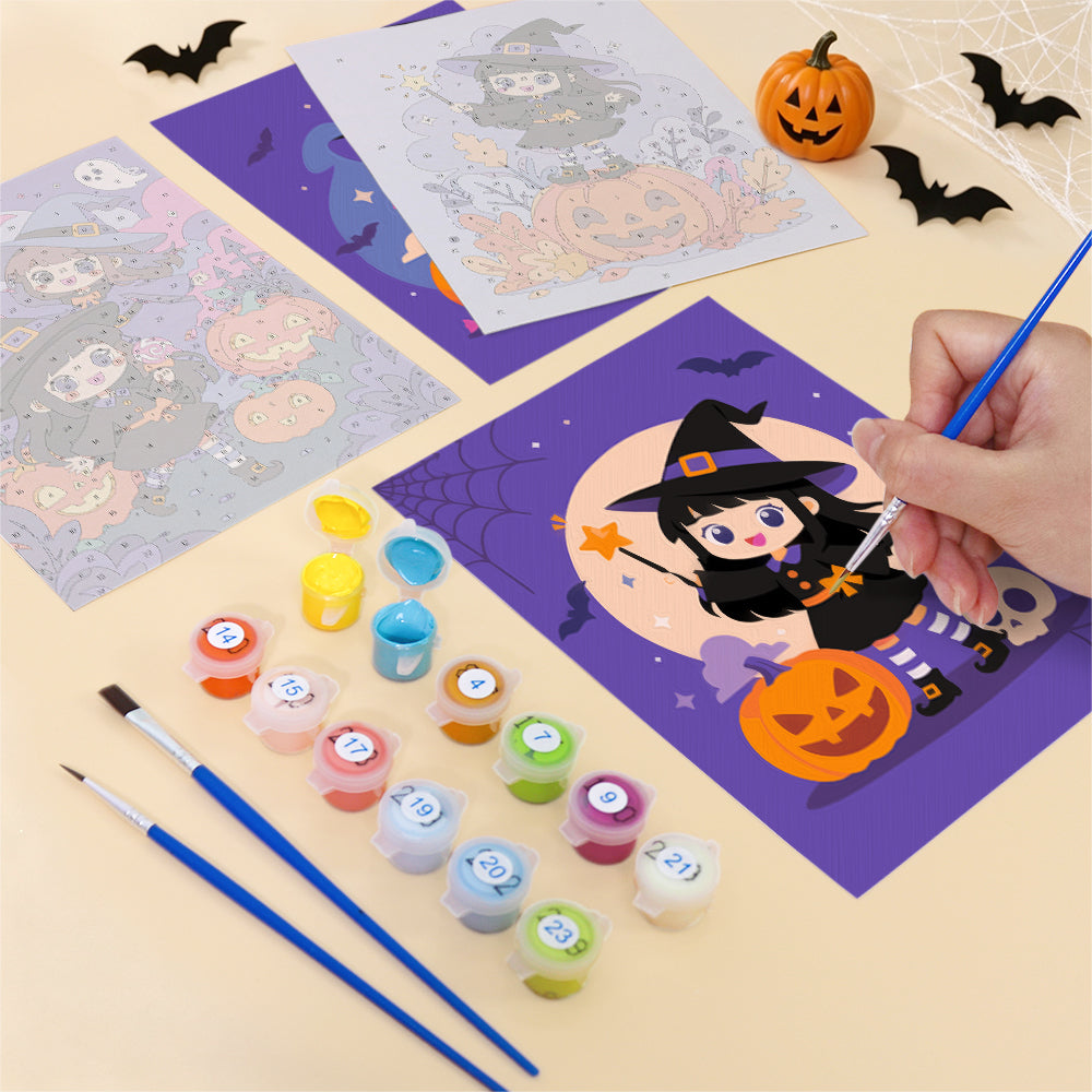 Chibi Witch Adventures mini paint by numbers – image 12