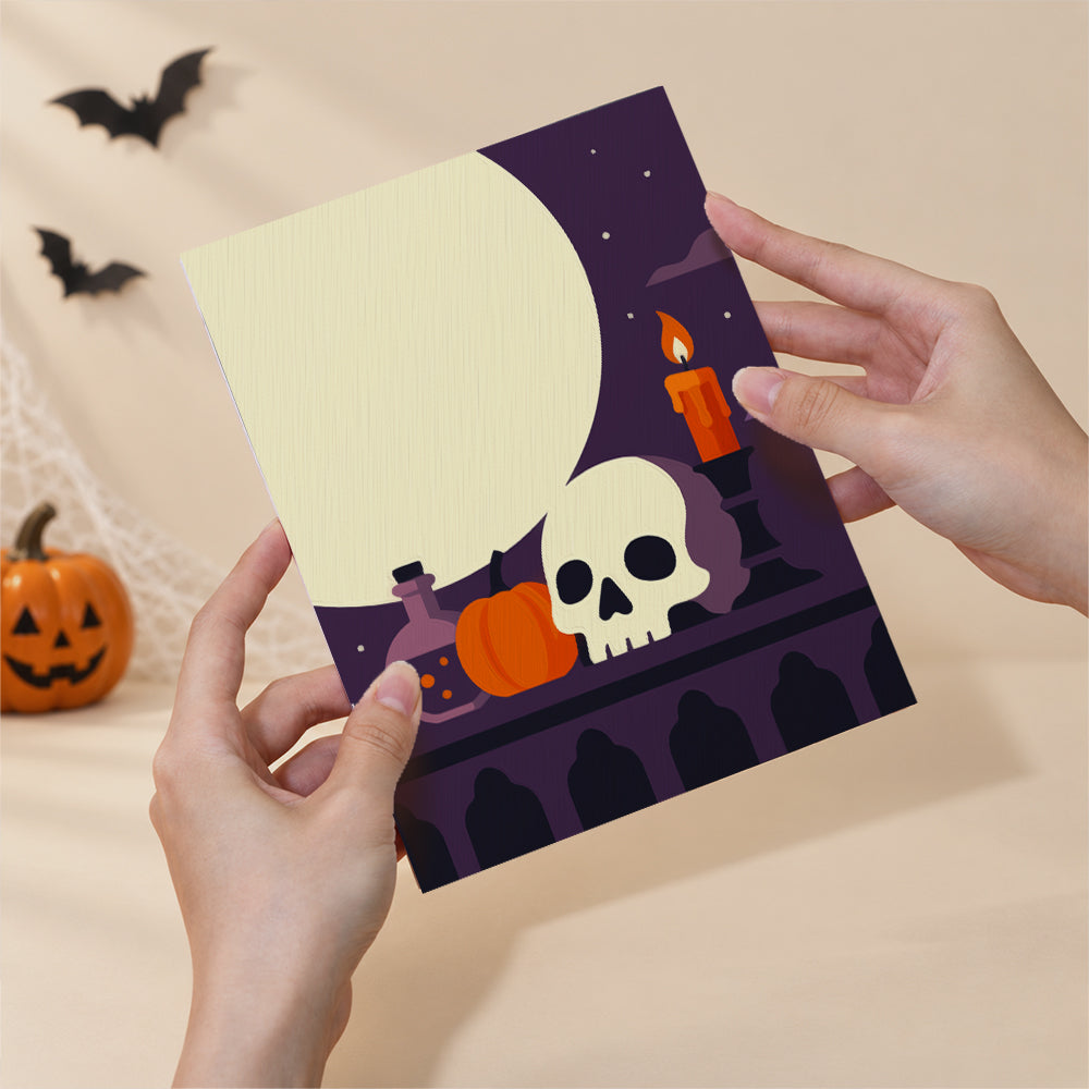 Halloween Full Moon Silhouettes mini paint by numbers – image 6