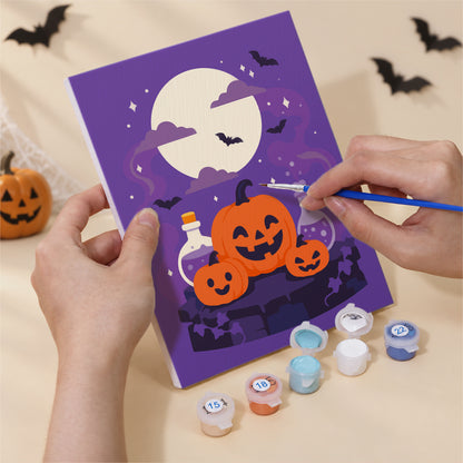 Purple Moon Halloween mini paint by numbers – image 5