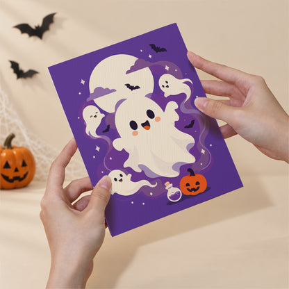 Purple Moon Halloween mini paint by numbers – image 6