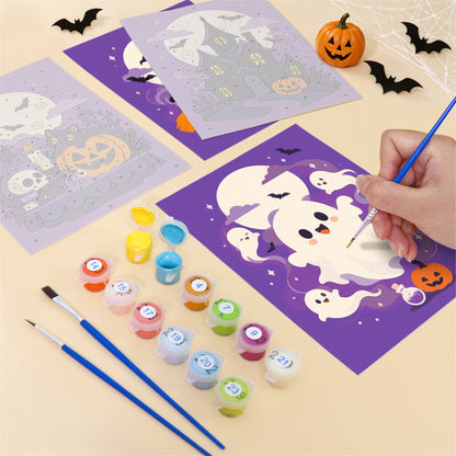 Purple Moon Halloween mini paint by numbers – image 12