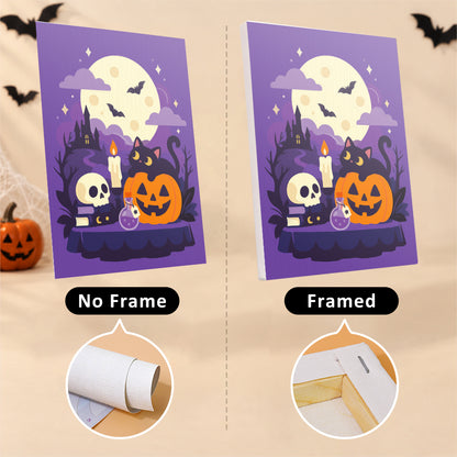 Purple Moon Halloween mini paint by numbers – image 13