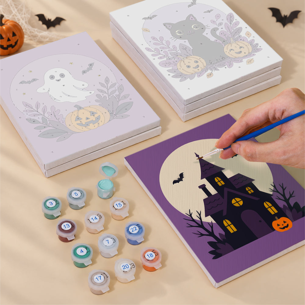 Botanical Halloween Emblems mini paint by numbers – image 4