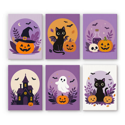Botanical Halloween Emblems mini paint by numbers – image 7