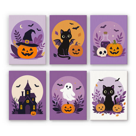Botanical Halloween Emblems mini paint by numbers – image 7