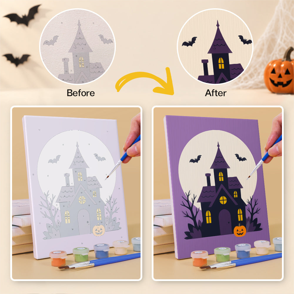 Botanical Halloween Emblems mini paint by numbers – image 10