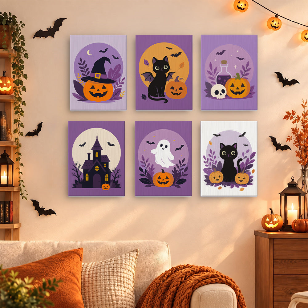 Botanical Halloween Emblems mini paint by numbers – image 15