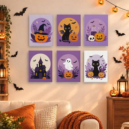 Botanical Halloween Emblems mini paint by numbers – image 15