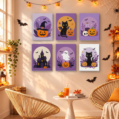 Botanical Halloween Emblems mini paint by numbers – image 16