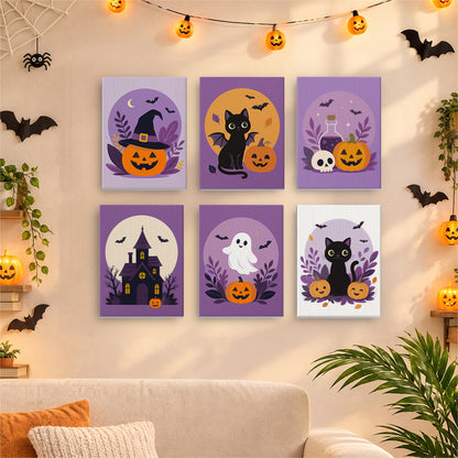 Botanical Halloween Emblems mini paint by numbers – image 17