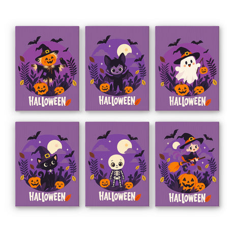 Halloween Character Wreaths mini paint by numbers – image 7