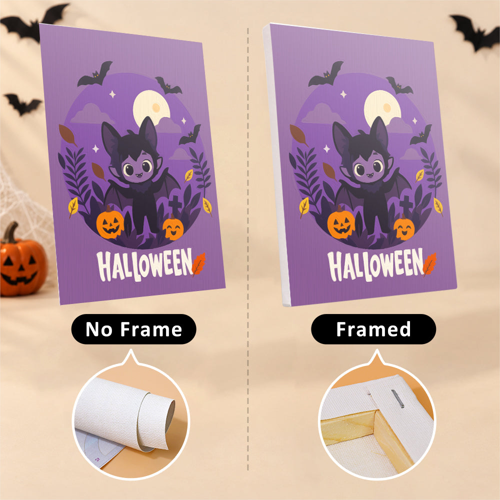 Purple Halloween Wreath Friends mini paint by numbers – image 13