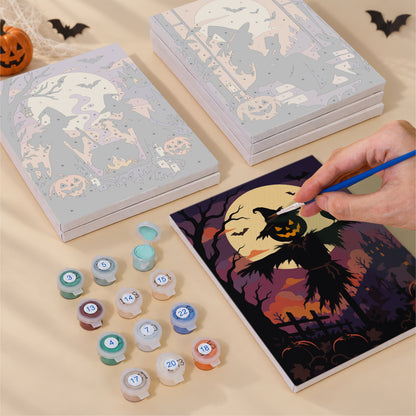 Full Moon Witch Silhouettes mini paint by numbers – image 4