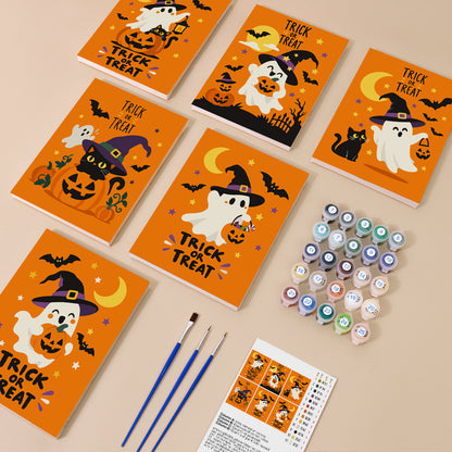 Orange Trick or Treat mini paint by numbers – image 1