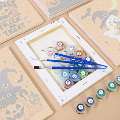 Orange Trick or Treat mini paint by numbers – image 2