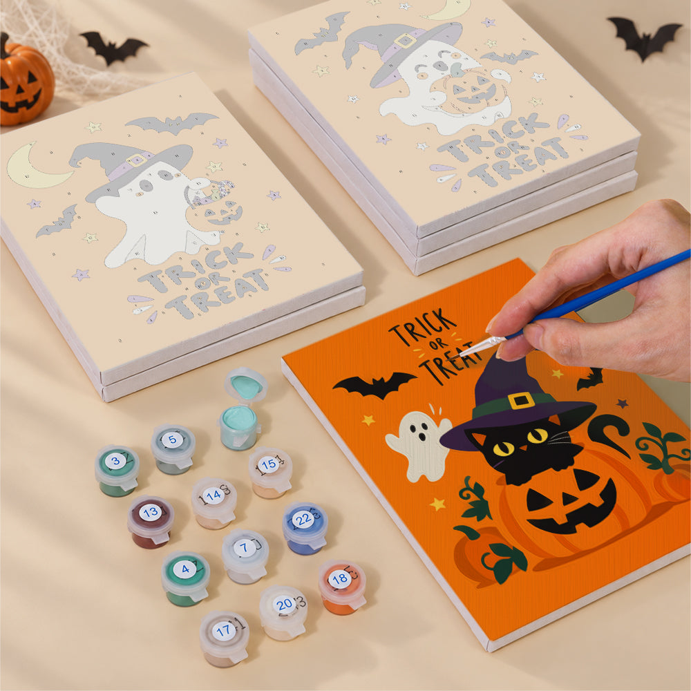 Orange Trick or Treat mini paint by numbers – image 4