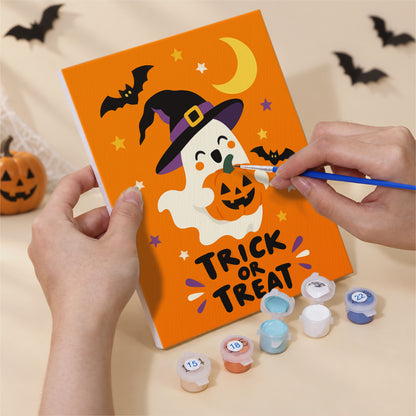 Orange Trick or Treat mini paint by numbers – image 5