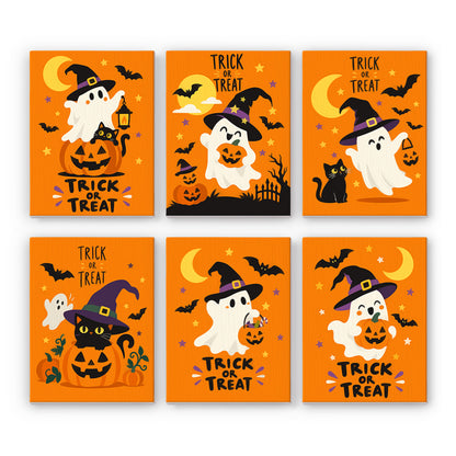 Orange Trick or Treat mini paint by numbers – image 7
