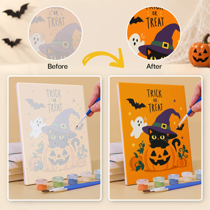Orange Trick or Treat mini paint by numbers – image 10