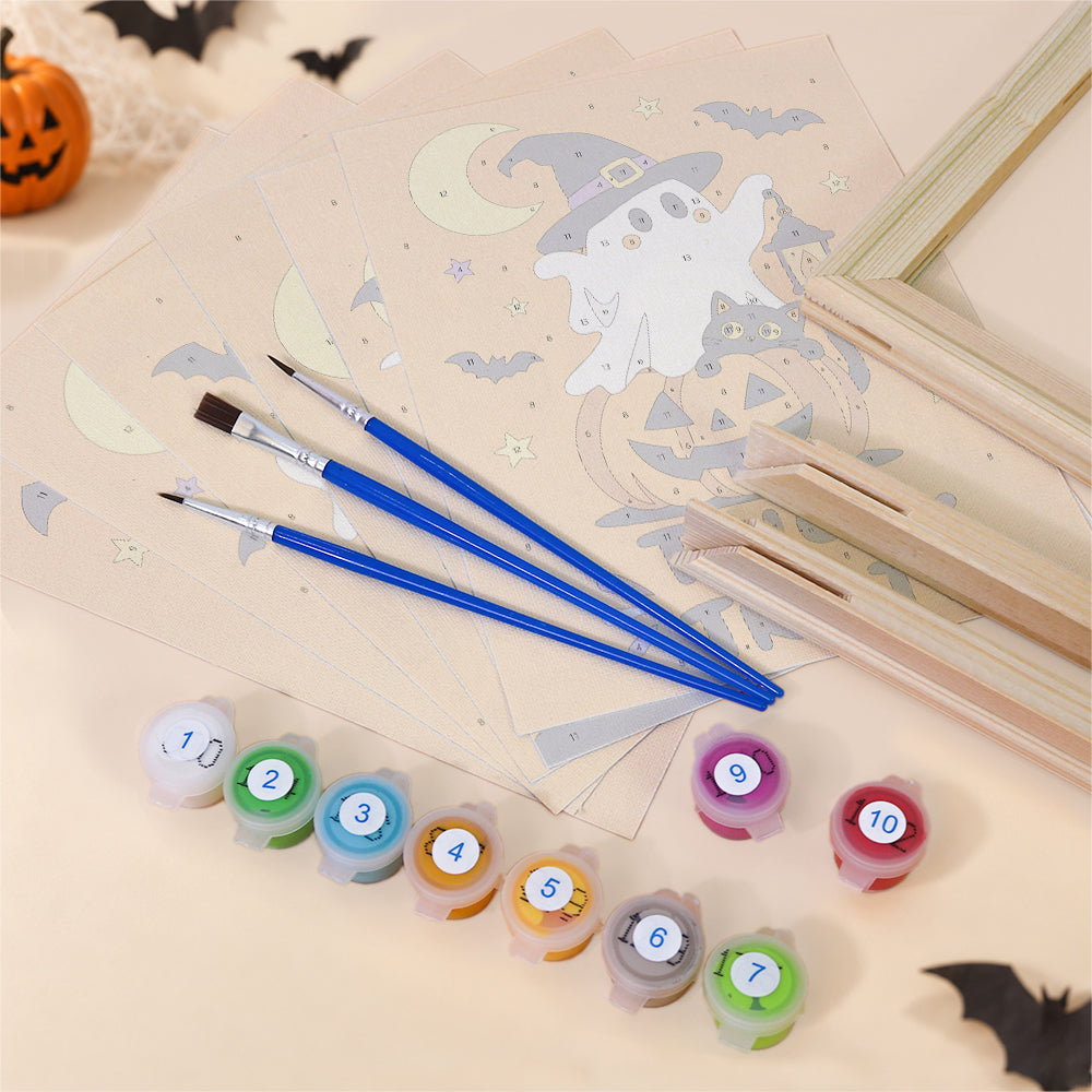 Orange Trick or Treat mini paint by numbers – image 11