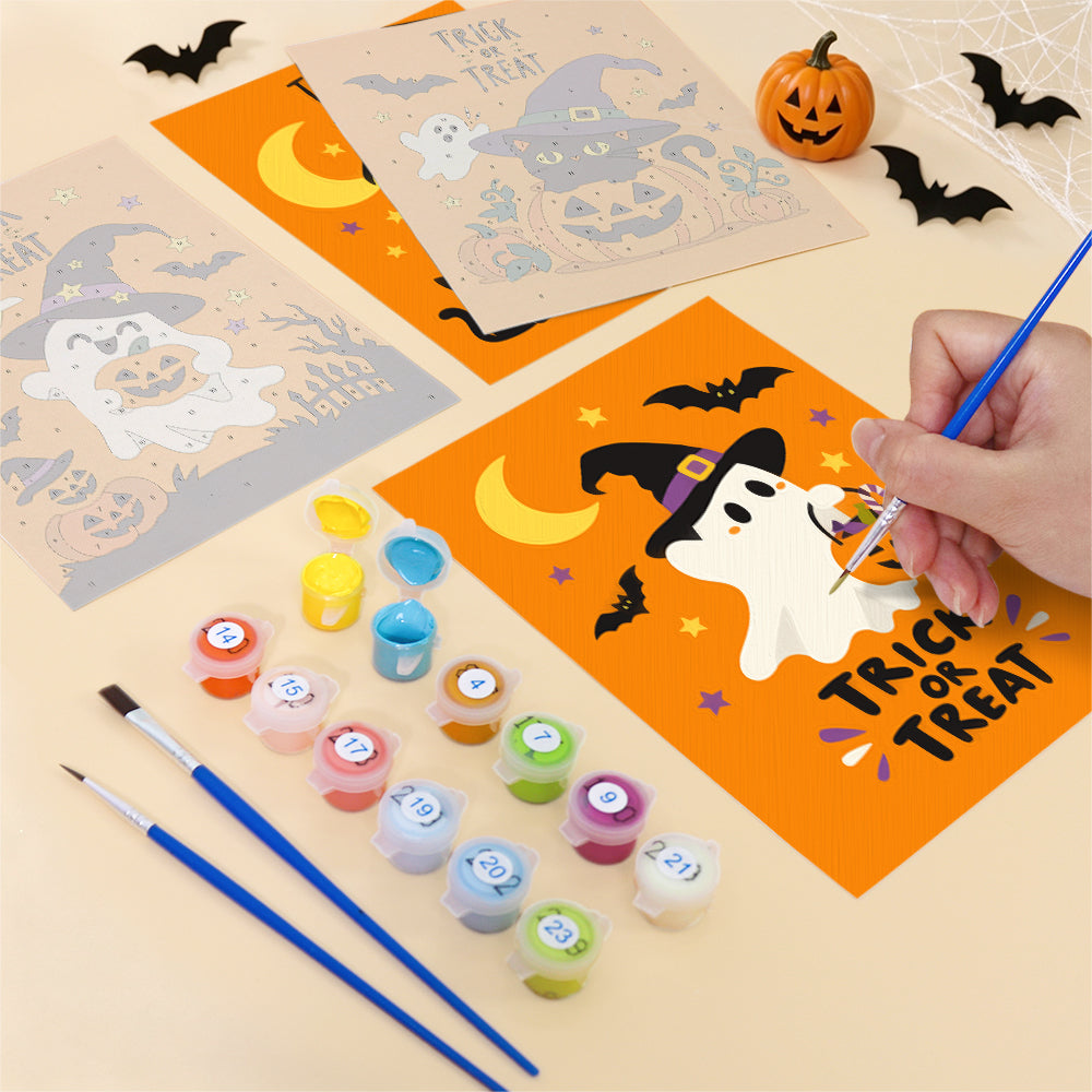 Orange Trick or Treat mini paint by numbers – image 12