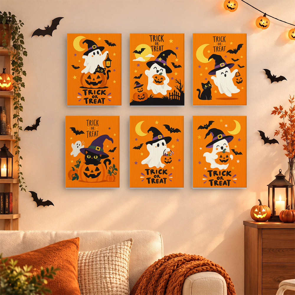 Orange Trick or Treat mini paint by numbers – image 15