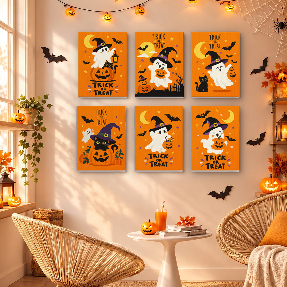Orange Trick or Treat mini paint by numbers – image 16