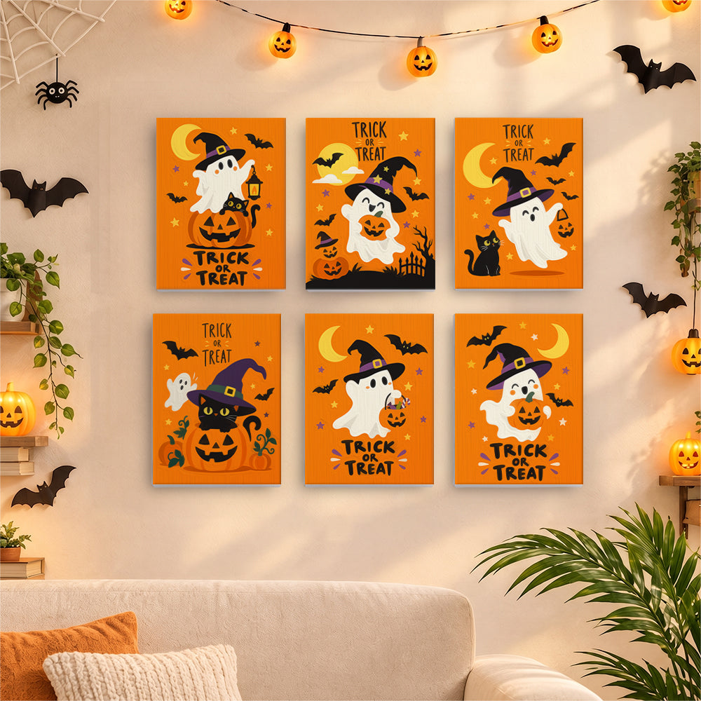 Orange Trick or Treat mini paint by numbers – image 17