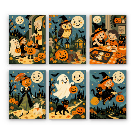 Vintage Halloween Storybook mini paint by numbers – image 7