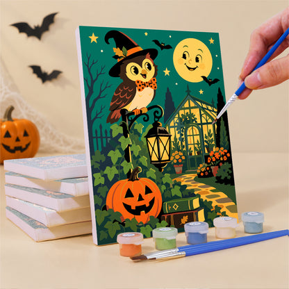Vampire and Green Monster Night mini paint by numbers – image 3